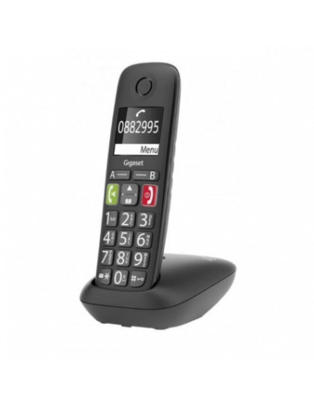 TELEFONO FIJO INALAMBRICO E290 TECLAS GRANDES NEGRO GIGASET