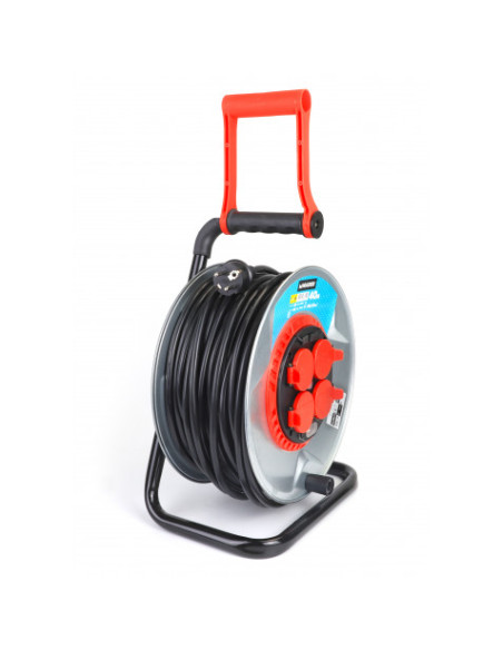 ENROLLACABLE METAL CON TAPAS 40 METROS 3GX2.5MM MADER