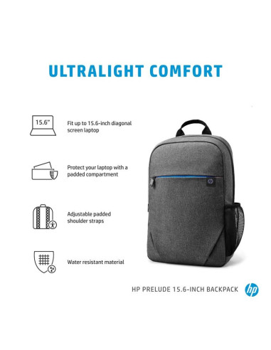 MOCHILA HP PRELUDE BACKPACK 15.6 GREY