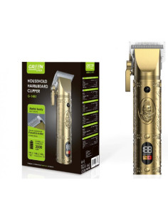 CORTAPELO BATERIA METAL BARBERO CON DISPLAY G-1481 GREEN