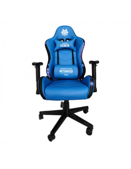 SILLA GAMING RGB SERIE FENRIR AZUL CROMAD