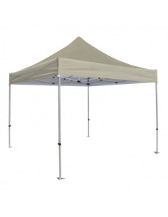 CARPA PLEGABLE ALUMINIO 3X3 METROS 300GRS BEIGE SUNGARDEN