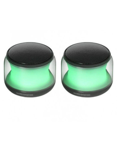 ALTAVOCES 2.0 BLUETOOTH MARS GAMING MS-AURA NEGROS 15W