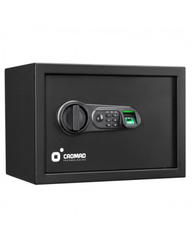 CAJA FUERTE ELECTRÓNICA CON DETECTOR DE HUELLA 250X350X250MM CROMAD