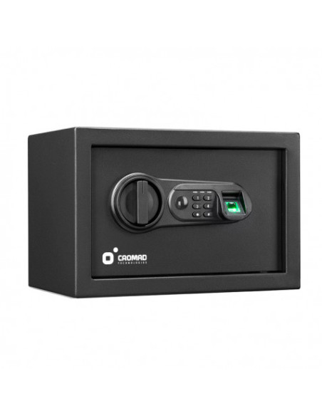 CAJA FUERTE ELECTRÓNICA CON DETECTOR DE HUELLA 200X310X200MM CROMAD