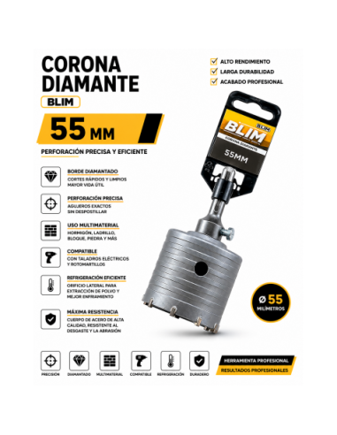 CORONA DIAMANTE 55 MM BLIM
