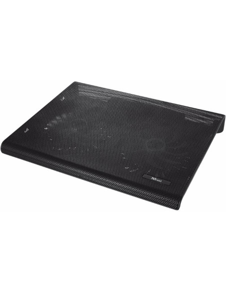 SOPORTE + VENTILADOR NOTEBOOK TRUST HASTA 17.4 BLACK