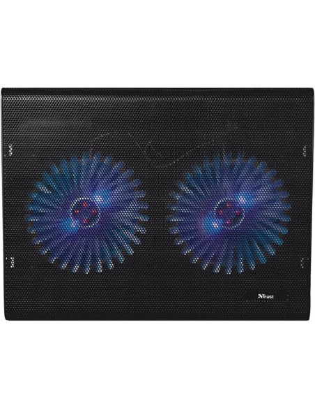 SOPORTE + VENTILADOR NOTEBOOK TRUST HASTA 17.4 BLACK