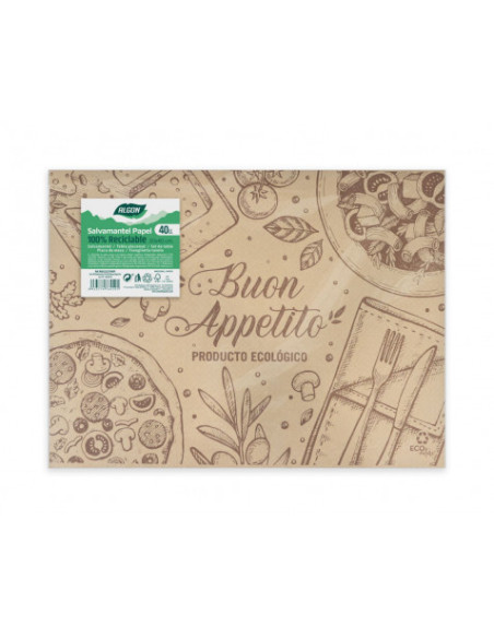 PACK 40 SALVAMANTELES BUON APPETITO 30X40 ALGON