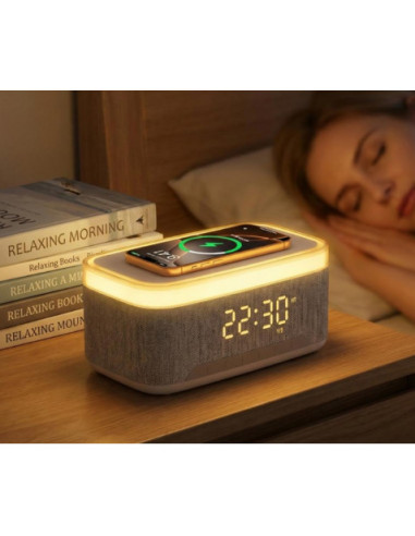 ALTAVOZ PORTATIL 5 EN 1 CON CARGA INALAMBRICA F88 XO
