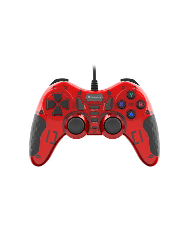 GENESIS MANGAN 200 Rojo USB 2.0 Gamepad Analógico/Digital PC