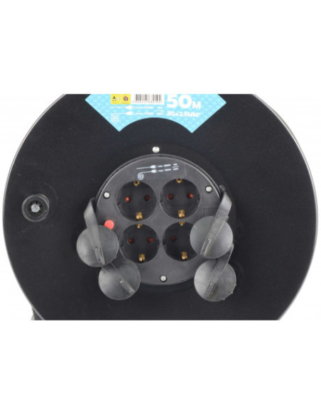ENROLLADOR DE CABLE 50 METROS CABLE 3X2.5MM MADER