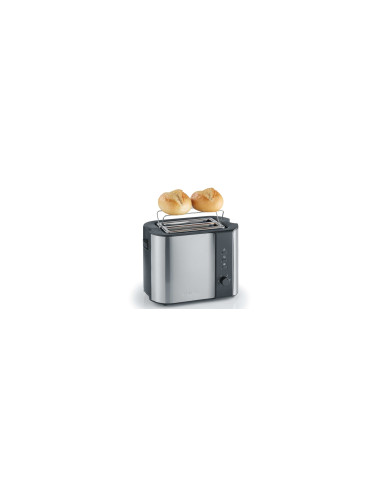 Severin 2589 2 rebanada(s) 800 W Negro, Acero inoxidable