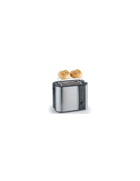 Severin 2589 2 rebanada(s) 800 W Negro, Acero inoxidable