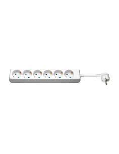 Goobay 51079 base múltiple 3 m 6 salidas AC Interior Blanco
