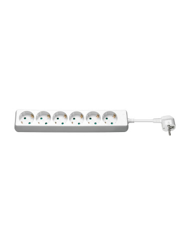Goobay 51079 base múltiple 3 m 6 salidas AC Interior Blanco
