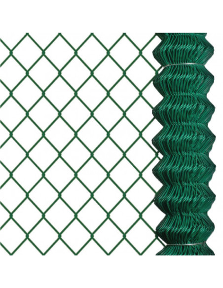 MALLA DE VALLADO PLASTIFICADA 60X60X2.9MM 1.5X25 METROS SUNGARDEN