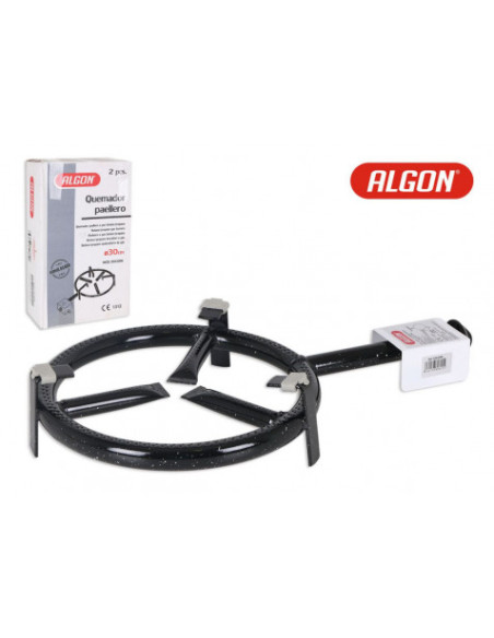 QUEMADOR DE ACERO 30CM PARA PAELLERO GAS ALGON
