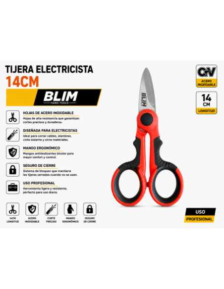 TIJERA ELECTRICISTA 14 CM BLIM