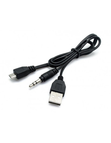 CABLE USB - JACK 3.5MM - MICRO USB 50CM CROMAD