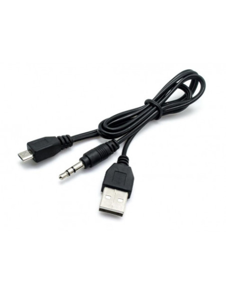 CABLE USB - JACK 3.5MM - MICRO USB 50CM CROMAD