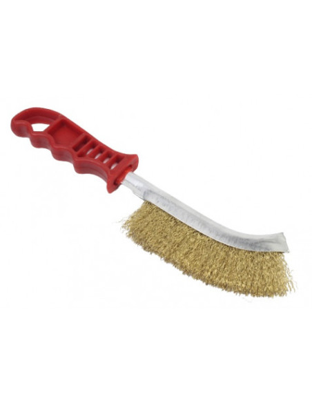 CEPILLO ALAMBRE LATONADO 200MM MANGO PLASTICO SINDEX
