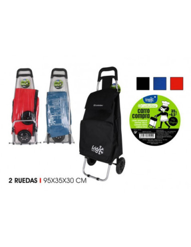 CARRO DE LA COMPRA 2 RUEDAS FRIGO 24L COLORES SURTIDOS CONFORTIME