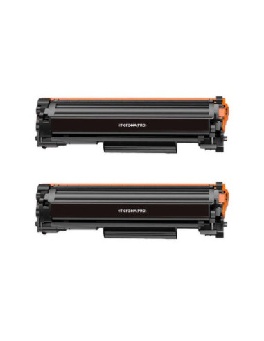 PACK 2 CARTUCHOS DE TONER GENERICOS HP CF244A REEMPLAZA 44A