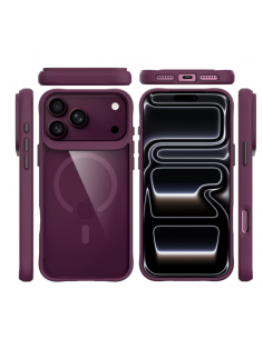 FUNDA HYBRID MAGSAFE IPHONE 17 PRO MAX / IPHONE 18 PRO MAX BURDEOS