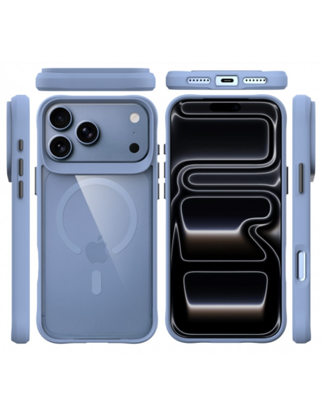 FUNDA HYBRID MAGSAFE IPHONE 17 PRO MAX / IPHONE 18 PRO MAX CELESTE