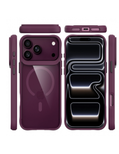 FUNDA HYBRID MAGSAFE IPHONE 17 PRO / 18 PRO BURDEOS
