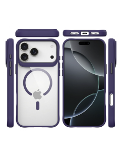 FUNDA HYBRID MAGSAFE IPHONE 17 PRO / 18 PRO LILA