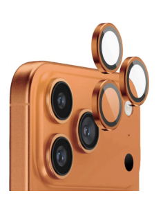 PROTECTOR DE CÁMARA CIRCULO IPHONE 17 PRO / 17 PRO MAX NARANJA