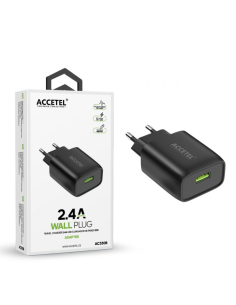 Cargador Pared USB 2.4A Negro