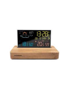 ESTACION METEOROLOGICA CON RELOJ DESPERTADOR CT610 THOMSOM