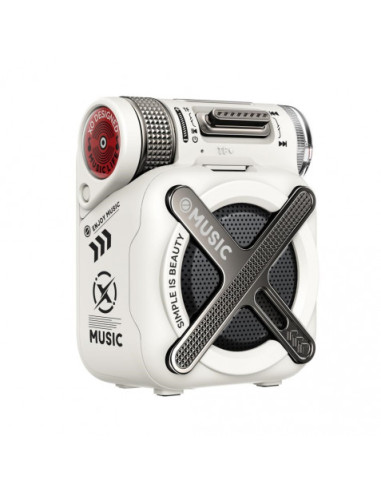 ALTAVOZ BLUETOOTH PORTATIL ULTRA COMPACTO F72 BLANCO XO