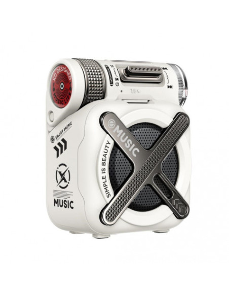 ALTAVOZ BLUETOOTH PORTATIL ULTRA COMPACTO F72 BLANCO XO