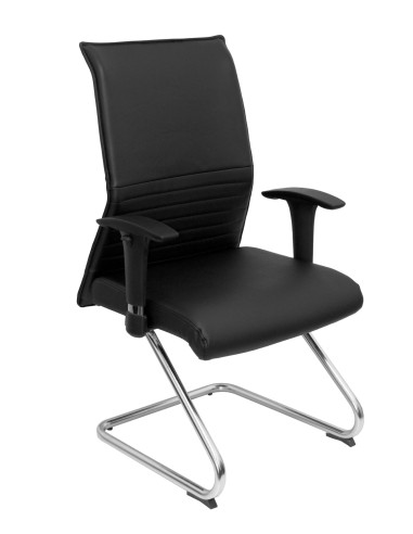 SILLON ALBACETE CONFIDENTE PATIN SIMILPIEL NEGRO 208CPSPNE