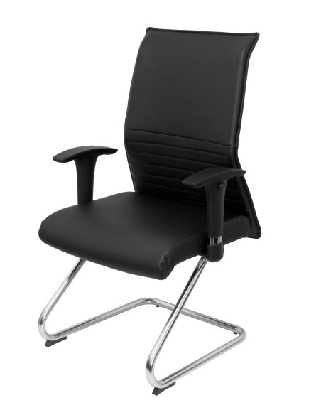 SILLON ALBACETE CONFIDENTE PATIN SIMILPIEL NEGRO 208CPSPNE