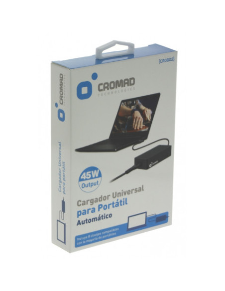 CARGADOR UNIVERSAL AUTOMÁTICO 45W CROMAD