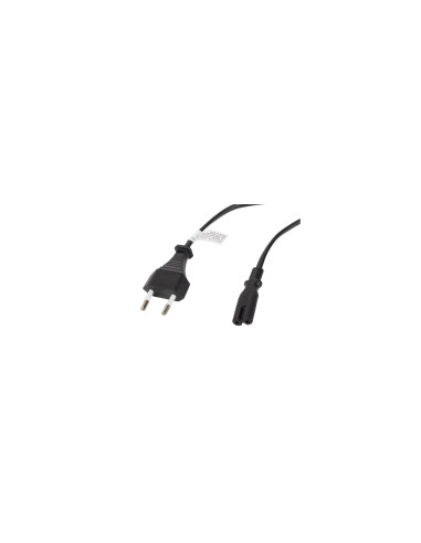 Lanberg CA-C7CA-10CC-0030-BK cable de transmisión Negro 3 m C7 acoplador CEE7/16