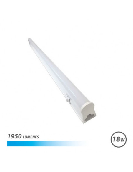 TUBO LED T5 18W 1950LM 120CM LUZ FRIA CON INTERRUPTOR ELBAT