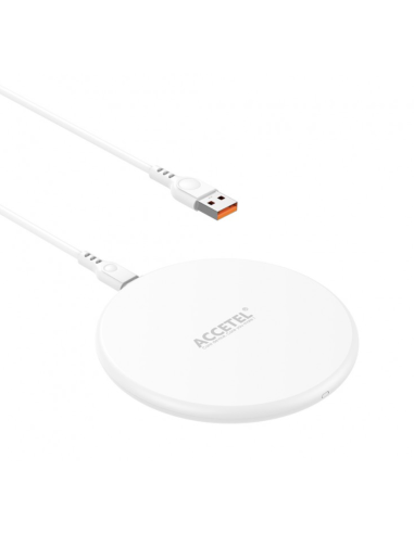 Cargador Inalámbrico carga rápida 15W Blanco
