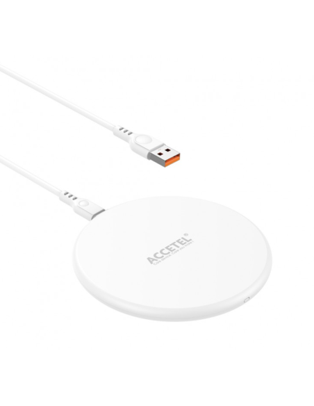 Cargador Inalámbrico carga rápida 15W Blanco