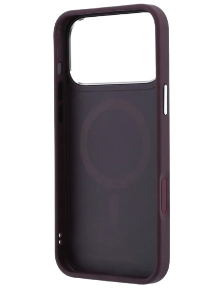KARL LAGERFELD CARCASA MAGSAFE SOPORTE 360 IPHONE 18 PRO MAX/17 PRO MAX BURDEOS