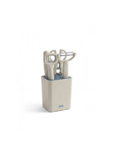 SET 4 UTENSILIOS COCINA CON SOPORTE QUTTIN