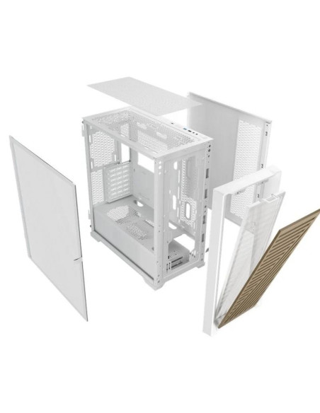 CAJA ORDENADOR GAMING PHOENIX ARTISAN NOBLE WHITE FRONTAL MADERA ATX