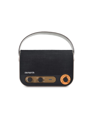 Aiwa RBTU-600 altavoz portátil o de fiesta Altavoz monofónico portátil Beige, Negro 5 W