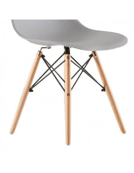 PACK 2 SILLAS DESIGN D100 GRISES MUVIP