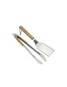 SET 2 ACCESORIOS BARBACOA CON MANGO MADERA CAMPINGAZ